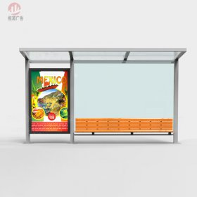 不銹鋼公交候車(chē)亭001