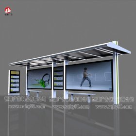 不銹鋼公交候車(chē)亭005