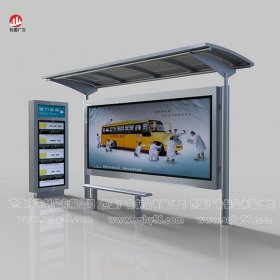 不銹鋼公交候車(chē)亭017