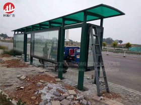 連云港定做候車(chē)亭安裝完工